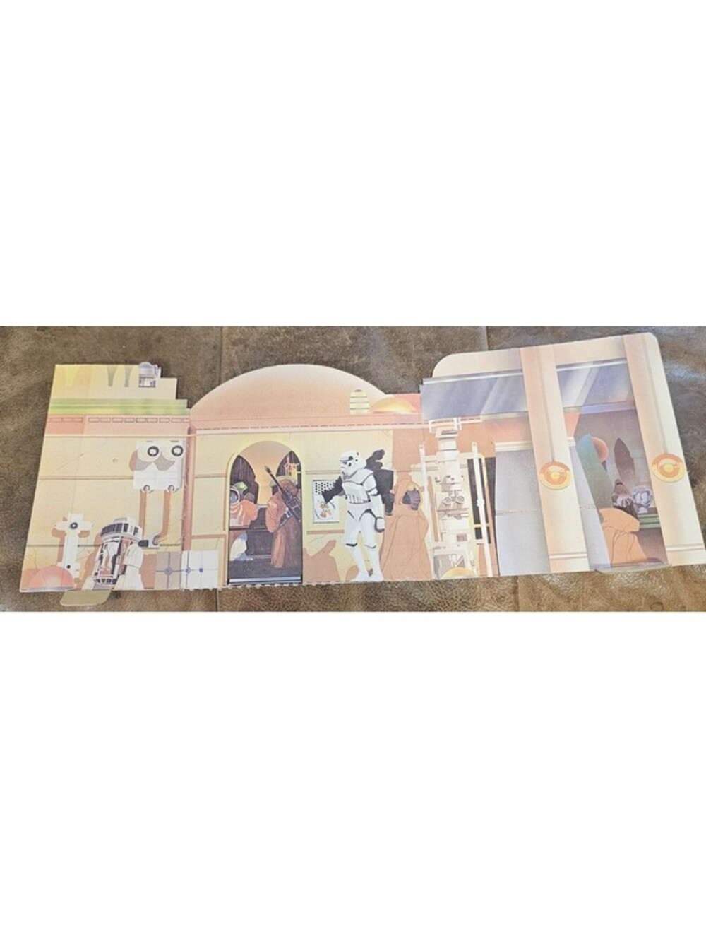 1978 Kenner Star Wars Sears Cantina Backdrop Only No Bottom Piece As Is